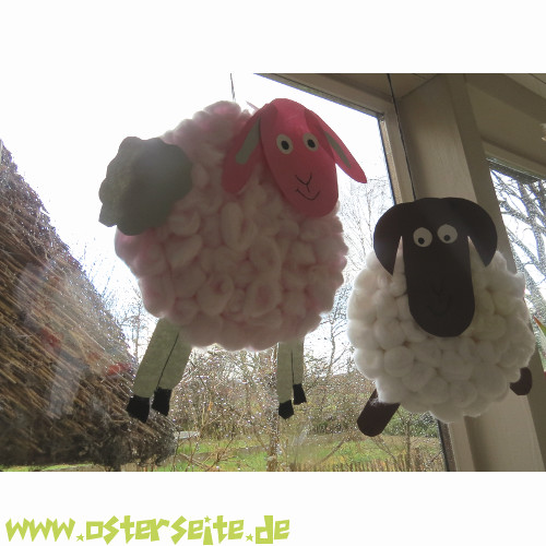 Ostern Schafe basteln
